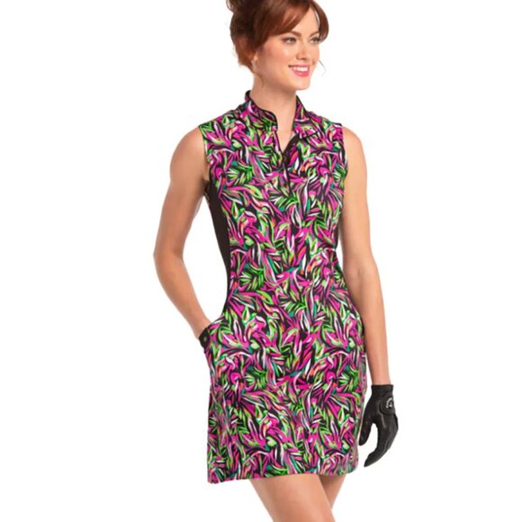 EP New York Tropical Print Womens Golf Dress - Picture 1 of 1